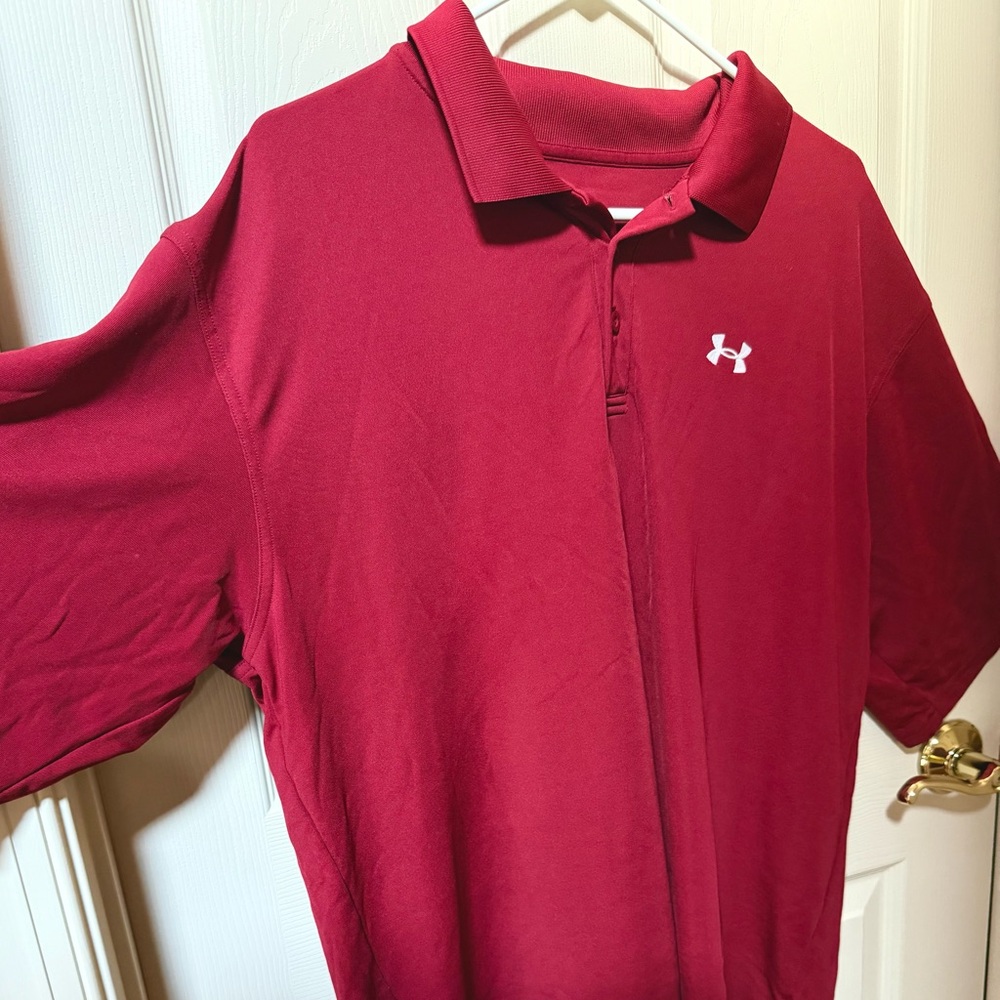 Under Armour Chick-fil-A Maroon Polo Shirt